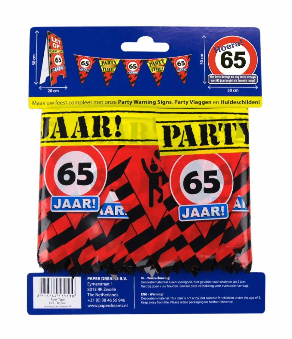 Afzetlint 65 Jaar 12m