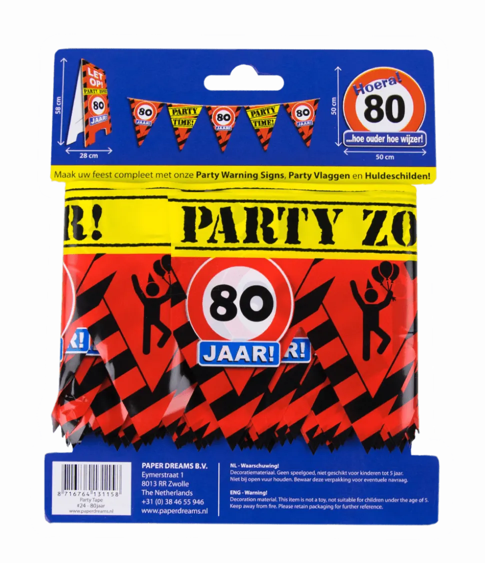 Afzetlint 80 Jaar 12m