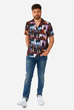 A Nightmare On Elmstreet Overhemd Korte Mouwen Heren OppoSuits