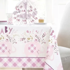Baby Olifant Tafelkleed Lichtroze 2,13m
