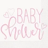 Babyshower Servetten Roze 16st
