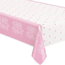 Babyshower Tafelkleed Roze 2,13m