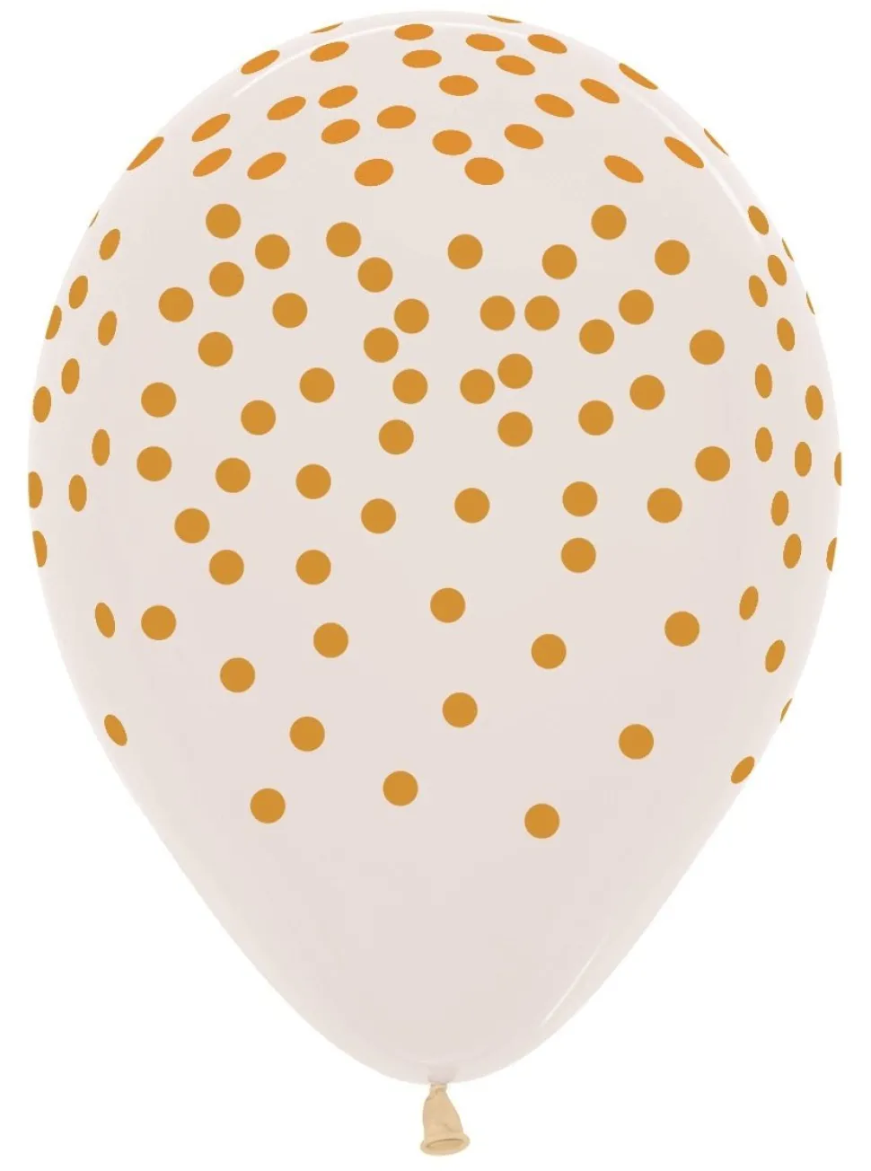 Ballonnen Confetti Gold Print Clear 30cm 25st