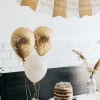 Ballonnen 70 Jaar Goud Wit 30cm 8st