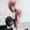 Ballonnen 65 Jaar Rose Zwart 30cm 8st