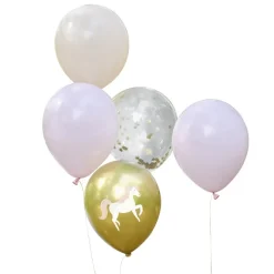 Ballonnen Prinsessen Unicorn 30cm 5st