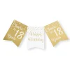 Banner 18 Jaar Goud Wit 6m