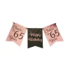 Banner 65 Jaar Roze Zwart 6m