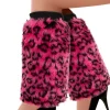 Beenwarmers Pluche Panter Roze