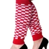 Beenwarmers Rood/Wit Geblokt