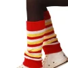 Beenwarmers Rood/Wit/Geel Voor Kind