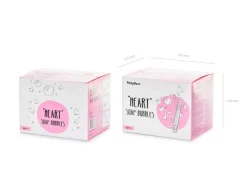 Bellenblaas Hart Roze 48st