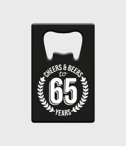 Bieropener 65 Jaar Cheers & Beers
