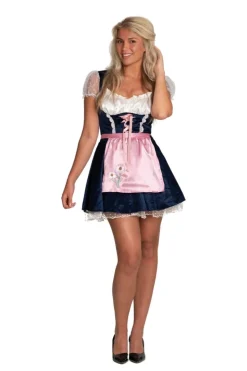 Blauwe Dirndl Jurk Oktoberfest Lily