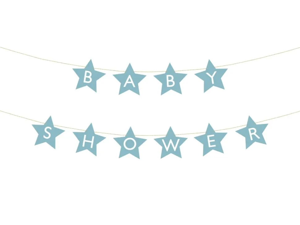 Blauwe Slinger Baby Shower Sterren 3m