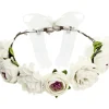 Bloemen Haarband Wit