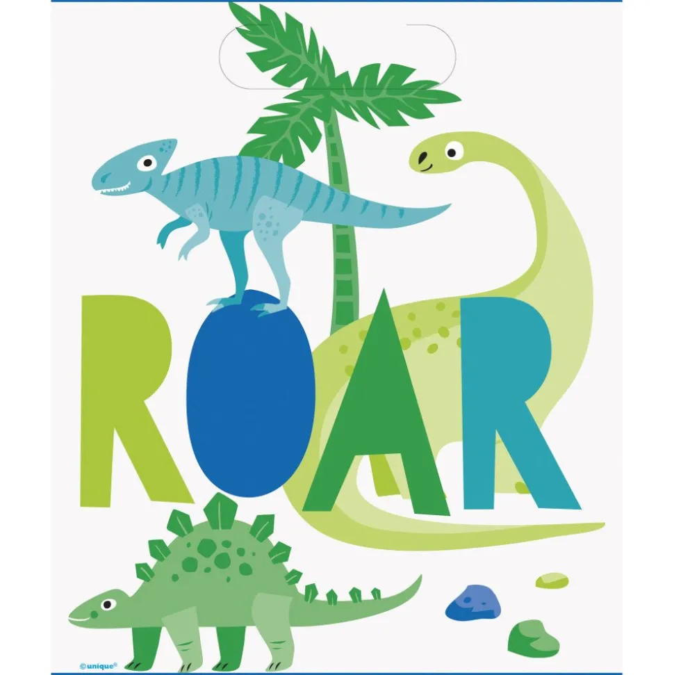 Blue & Green Dinosaur Uitdeelzakjes 8st