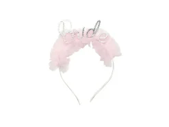 Bride Haarband Roze Zilver