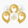 Bruiloft Ballonnen Wit Goud 30cm