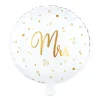 Bruiloft Helium Ballon ,,Mrs" Leeg 45cm