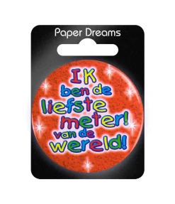 Button Ik Ben De Liefste Meter 5,5cm
