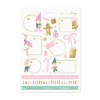 Cadeau Stickers Kerst Roze