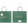 Cadeautasje Merry Christmas Groen 32,5cm