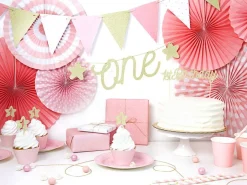 Caketoppers 1 Jaar Goud 6st
