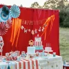 Circus Tafelkleed Gekleurd 1,8m