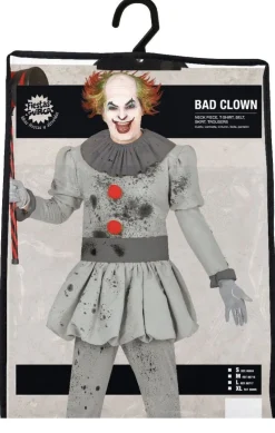 Clown Halloween Kostuum Heren Grijs