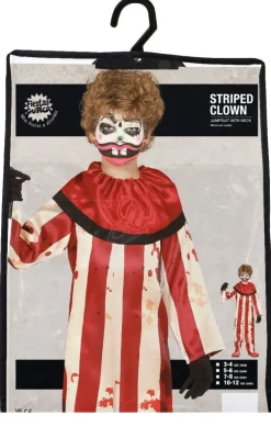 Clown Halloween Kostuum Kind gestreept