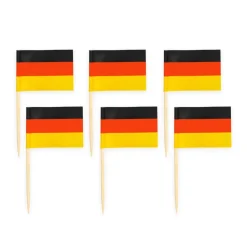 Cocktailprikkers Duitsland 8cm 50st