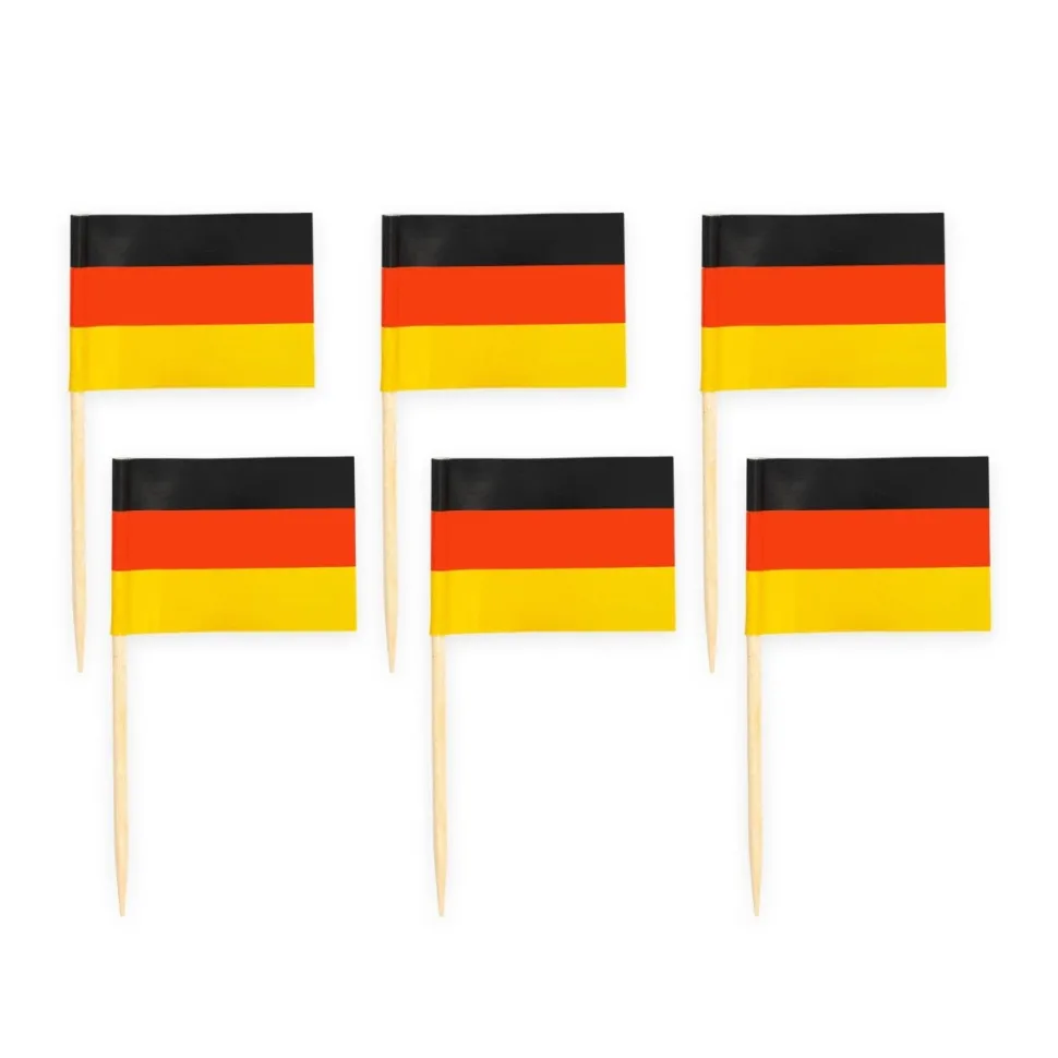 Cocktailprikkers Duitsland 8cm 50st