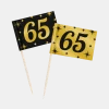 Cocktailprikkers 65 Jaar 6,5cm 50st