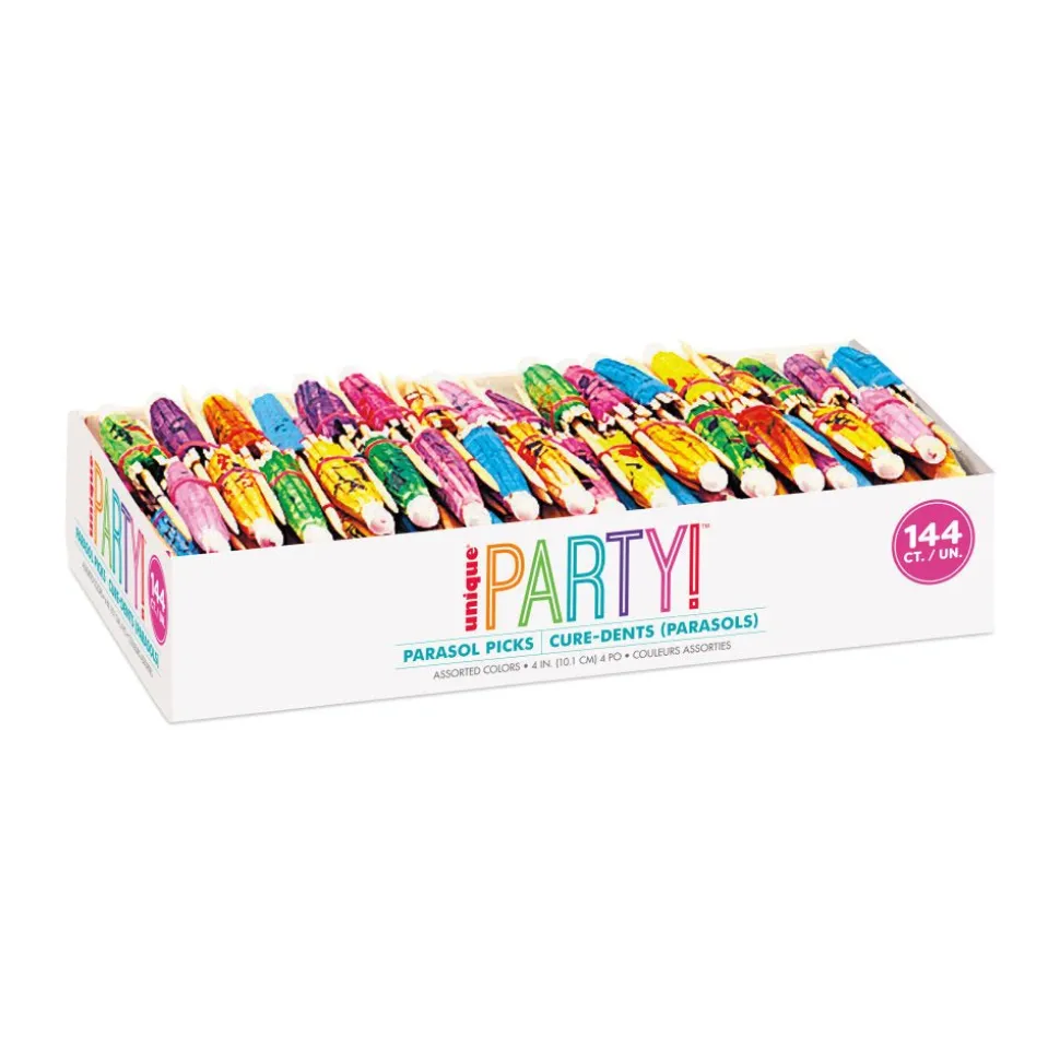 Cocktailprikkers Parasol 10,2cm 144st