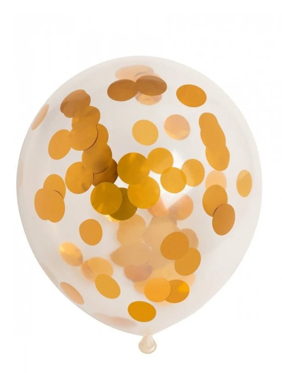 Confetti Ballonnen Goud 30cm 6st