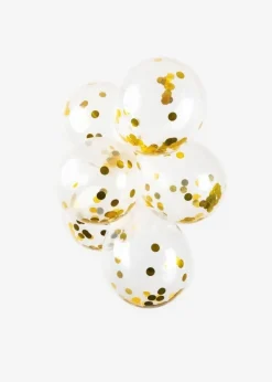 Confetti Ballonnen Goud 30cm 6st