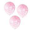 Confetti Ballonnen Roze Hart 40cm 5st