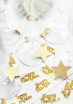 Confetti Happy New Year Goud 4cm
