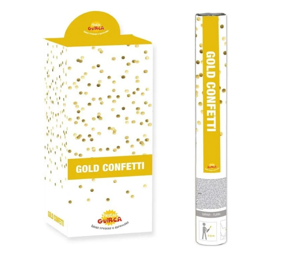 Confetti Kanon Goud 40cm