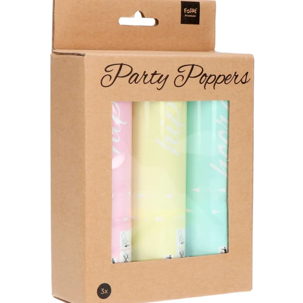 Confetti Kanonnen Set Pastel 15cm 3st