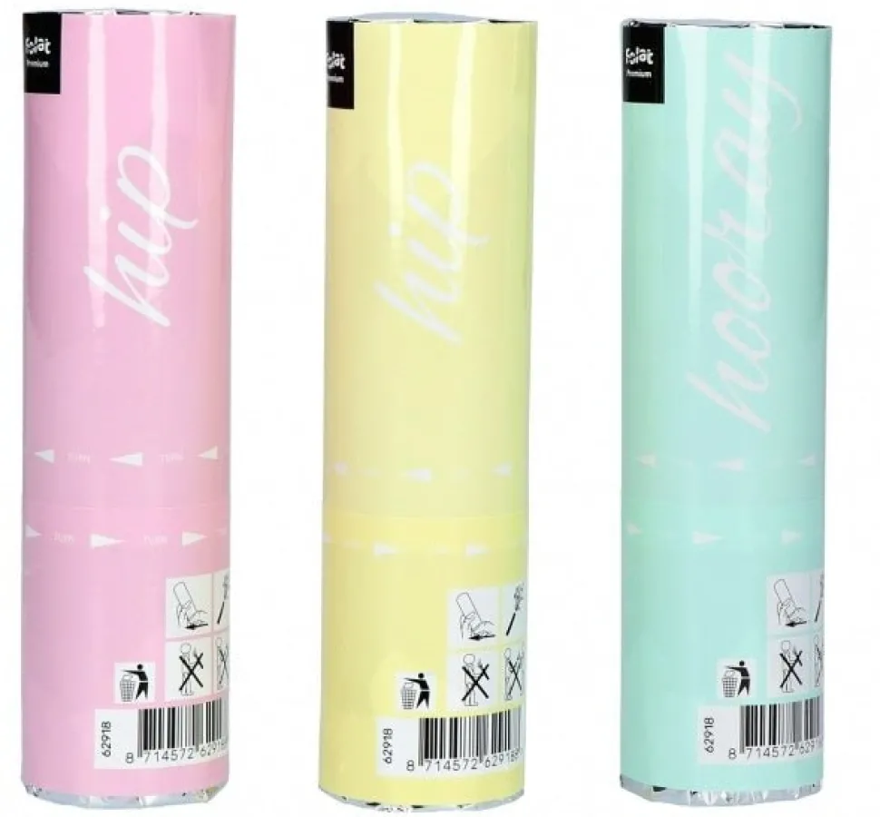 Confetti Kanonnen Set Pastel 15cm 3st