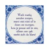 Delfts Blauw Tegel Werk Rustig 14,5cm