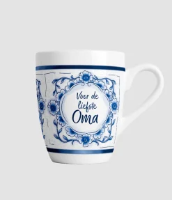 De Liefste Oma Mok Delfts Blauw