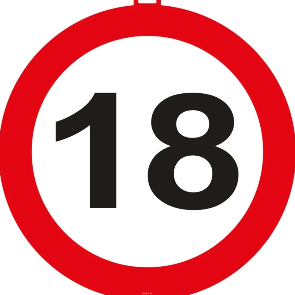 Deurbord 18 Jaar 47cm