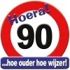 Deurbord 90 Jaar Verkeersbord 50cm