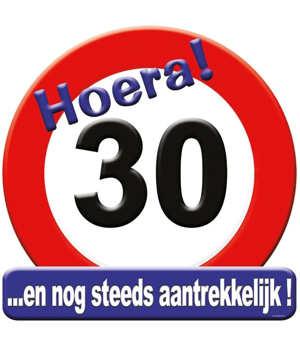 Deurbord 30 Jaar Verkeersbord 50cm