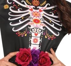 Dia De Los Muertos Jurk Gekleurd Dames