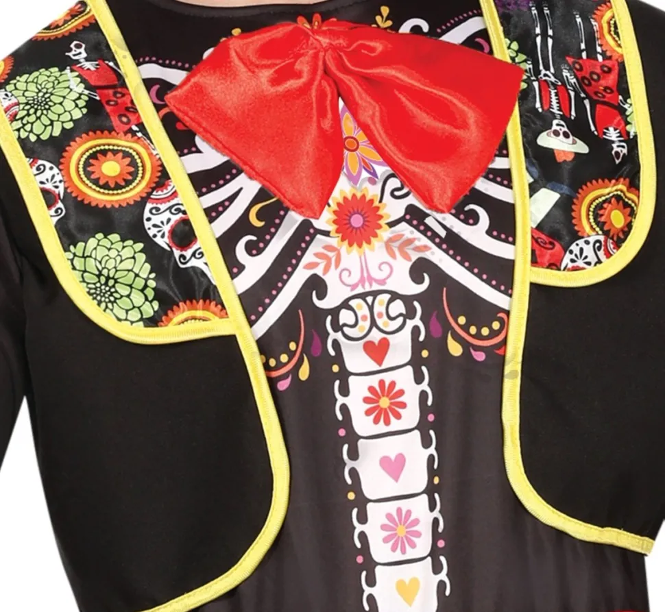 Dia De Los Muertos Kostuum Heren 4 delig