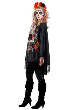 Dia De Los Muertos Poncho Dames